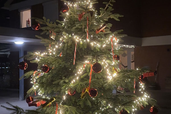 festlich geschmückter Weihnachtsbaum